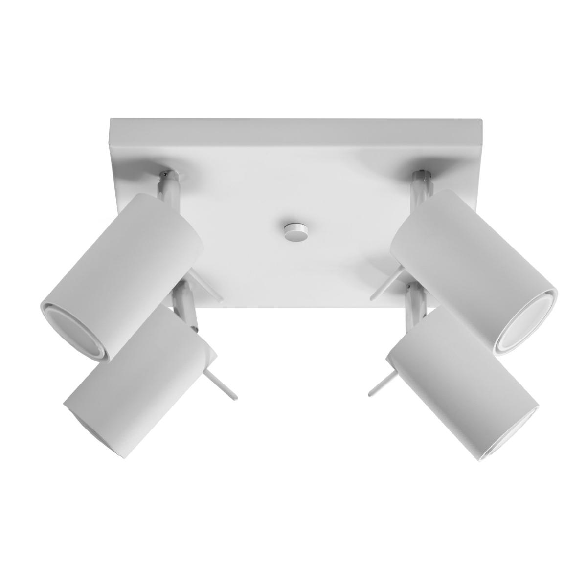 Sollux Plafón RING 4 blanco 