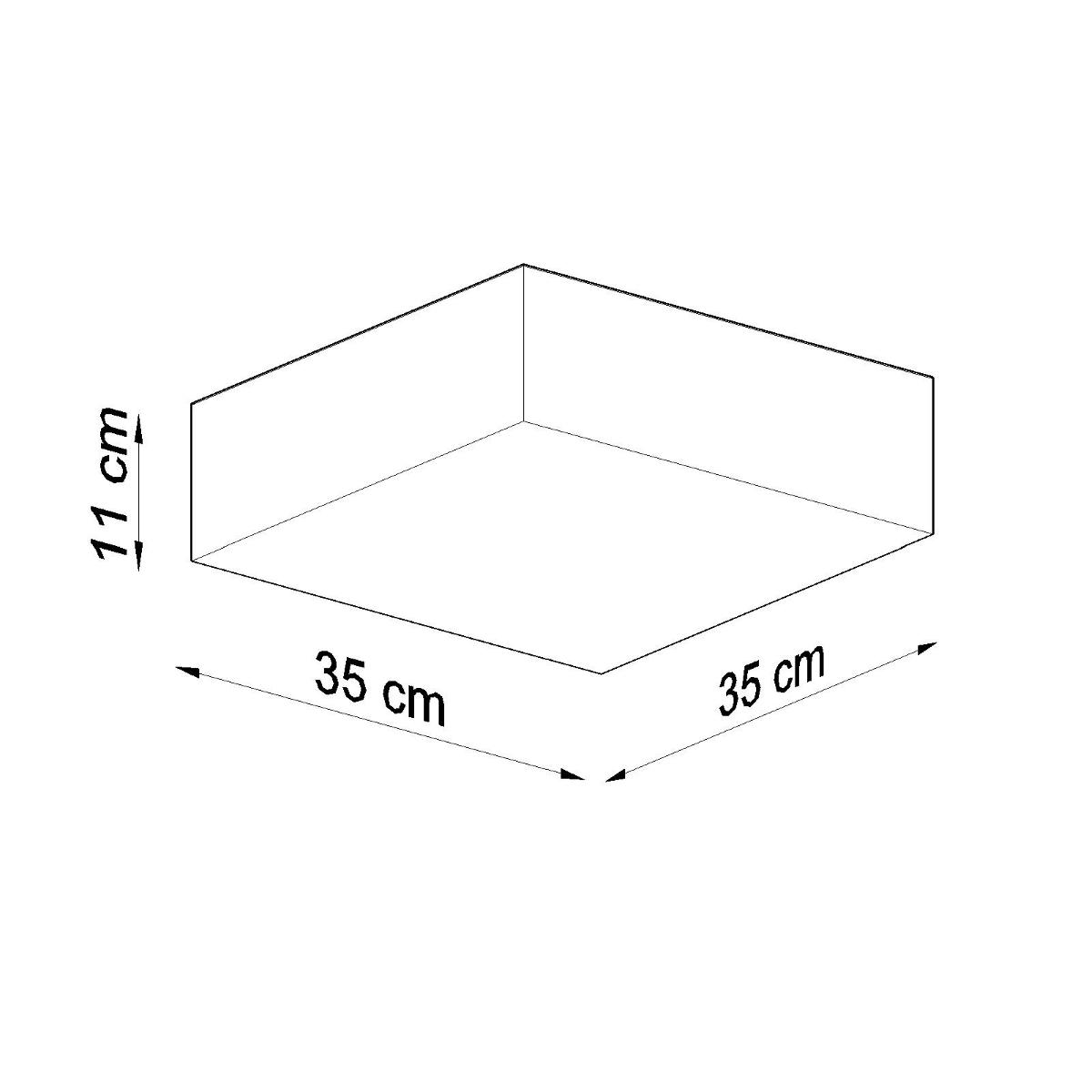 Sollux Lámpara de techo HORUS 35 gris 