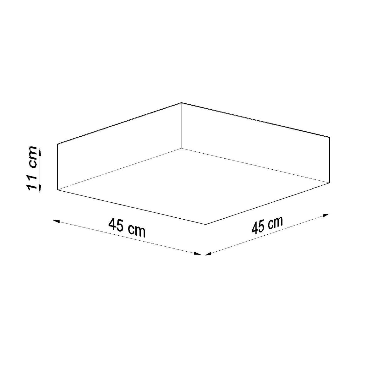 Sollux Lámpara de techo HORUS 45 blanca 