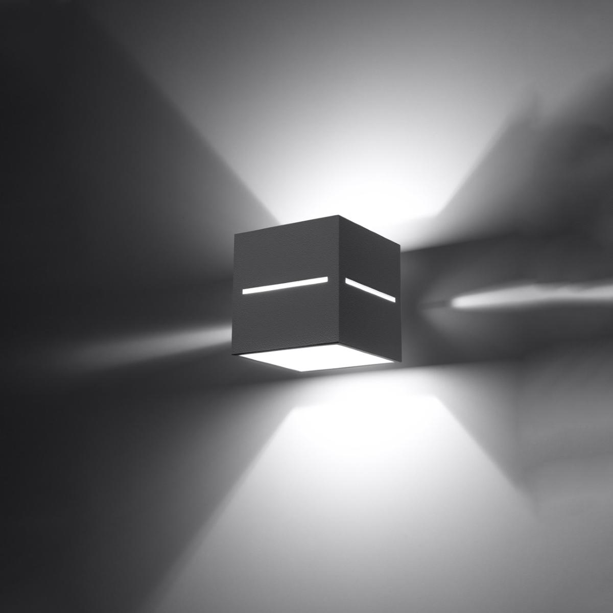 Sollux Aplique LOBO gris 