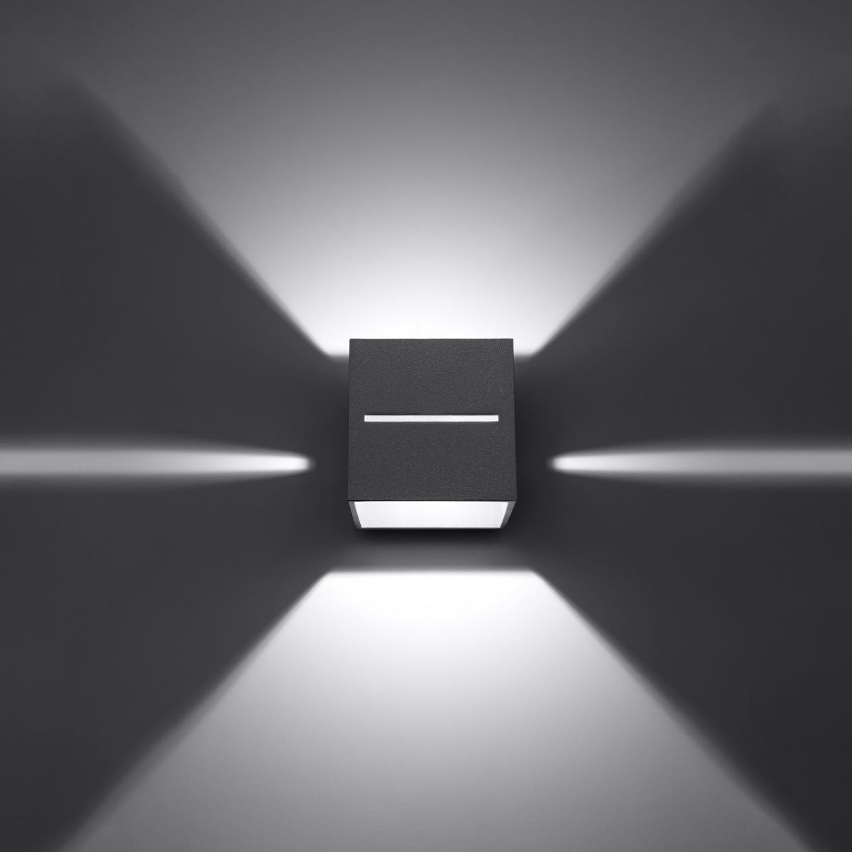 Sollux Aplique LOBO gris 