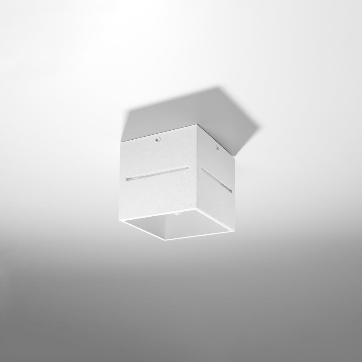 Sollux Lámpara de techo LOBO blanca 