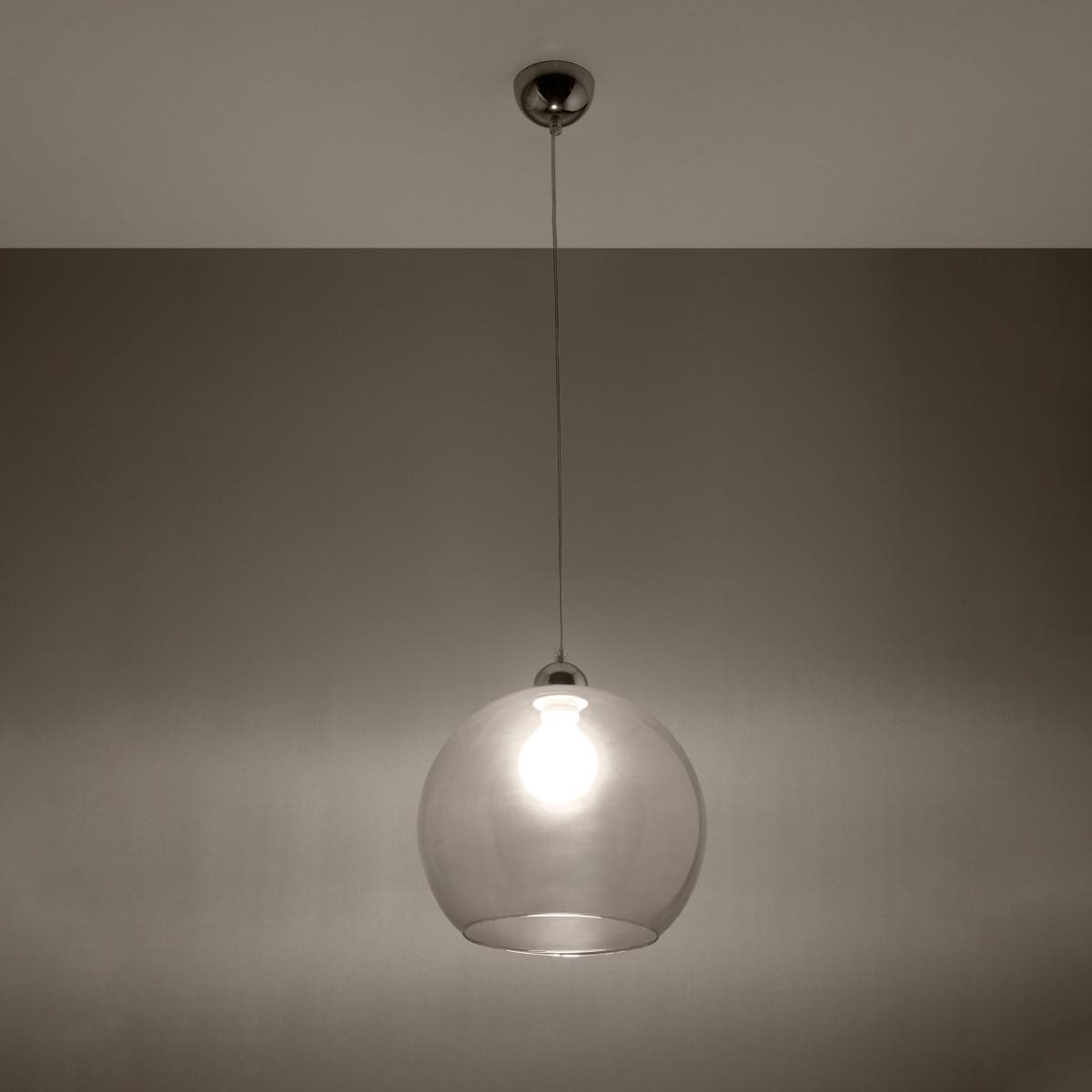 Sollux Lámpara colgante BALL transparente 