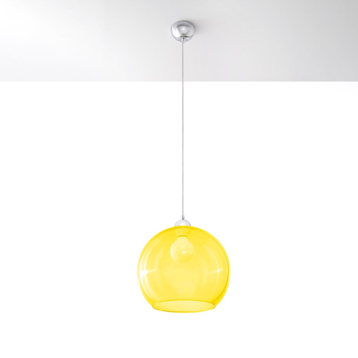 Sollux Lámpara colgante BALL amarillo 