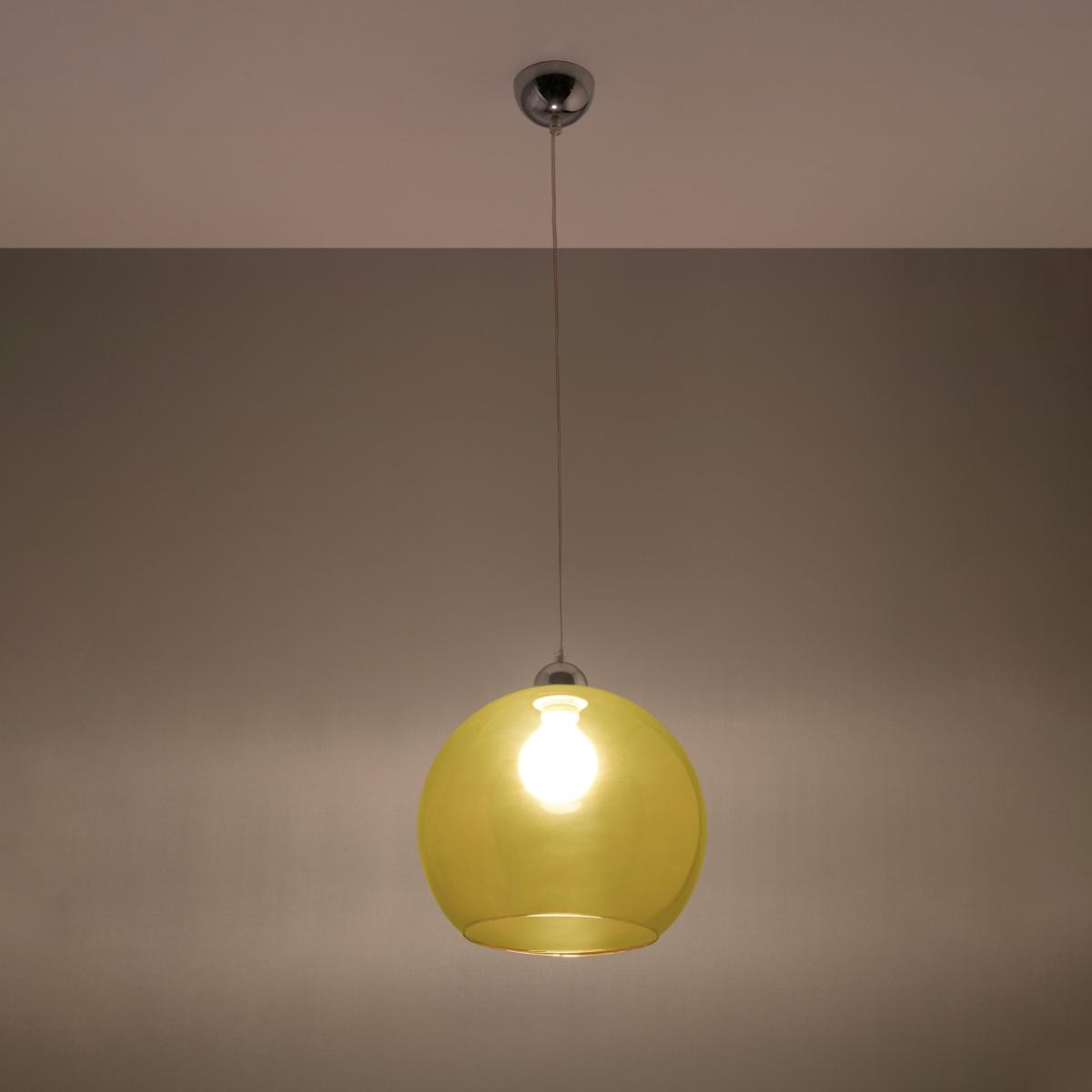 Sollux Lámpara colgante BALL amarillo 