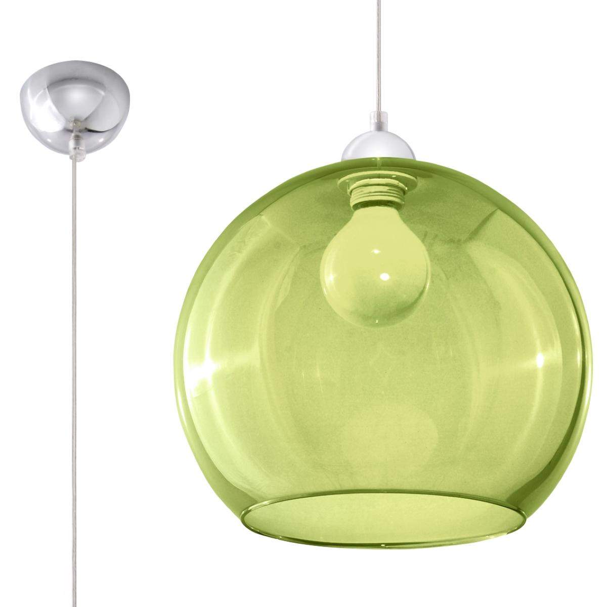 Sollux Lámpara colgante BALL verde 