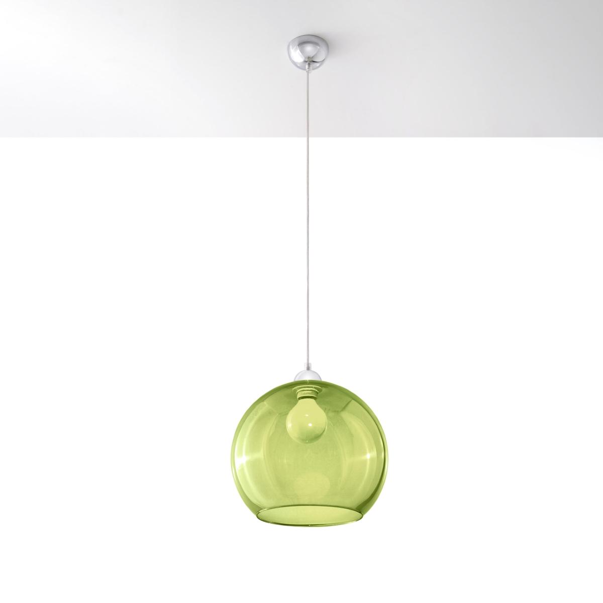 Sollux Lámpara colgante BALL verde 