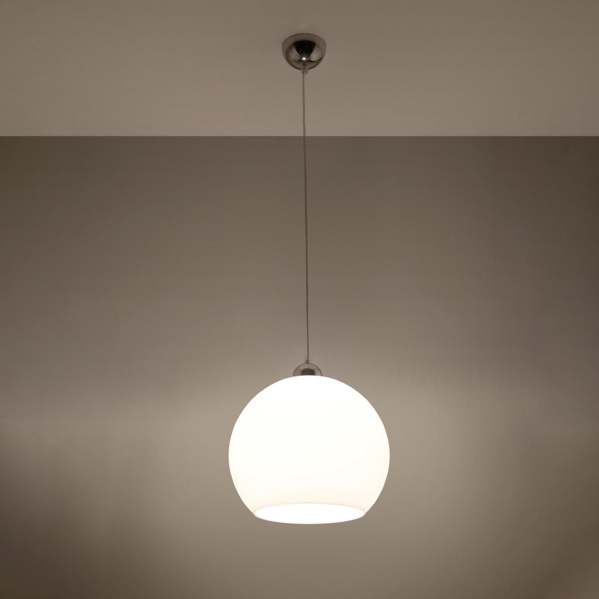 Sollux Lámpara colgante BALL blanca 