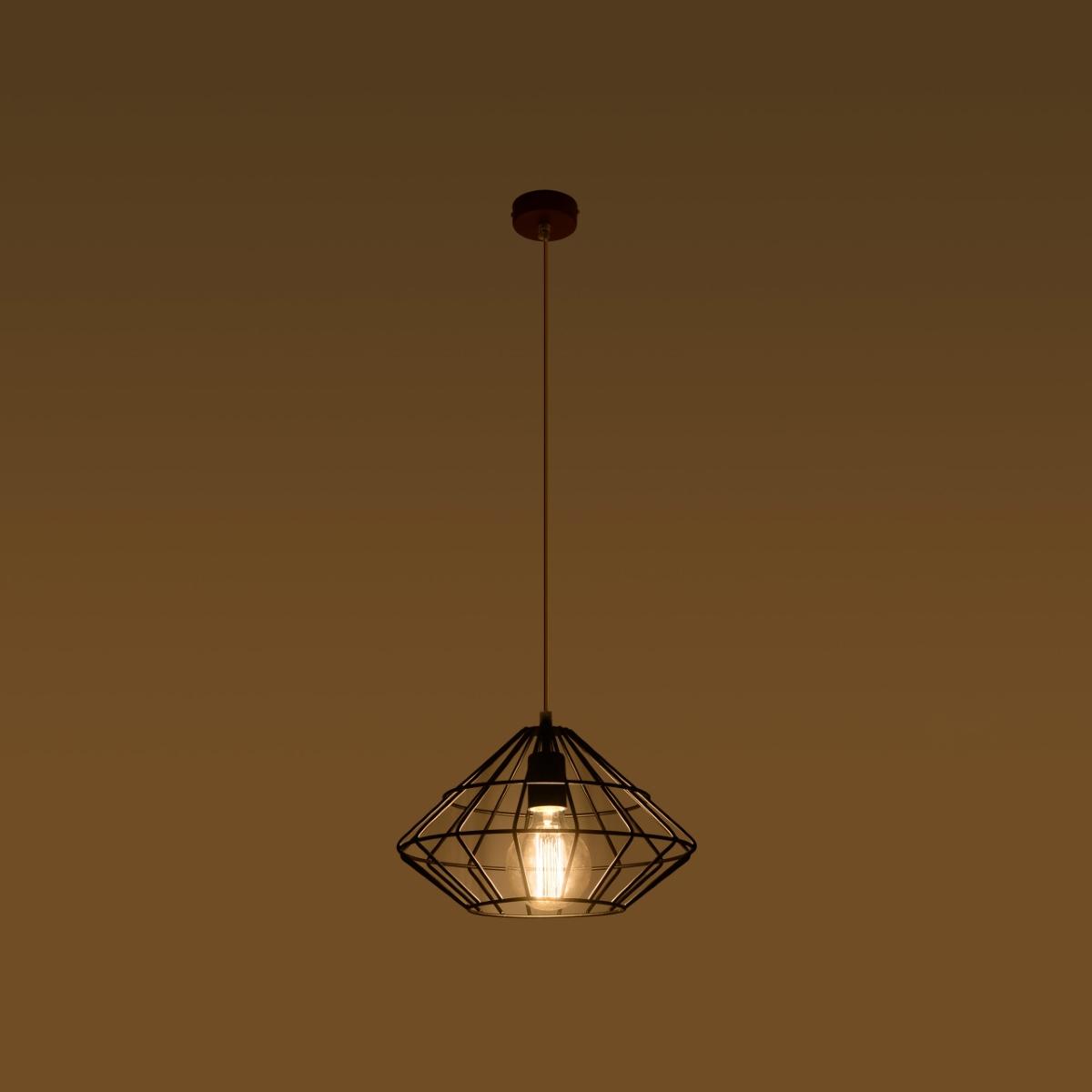 Sollux Lámpara colgante UMBERTO negra 