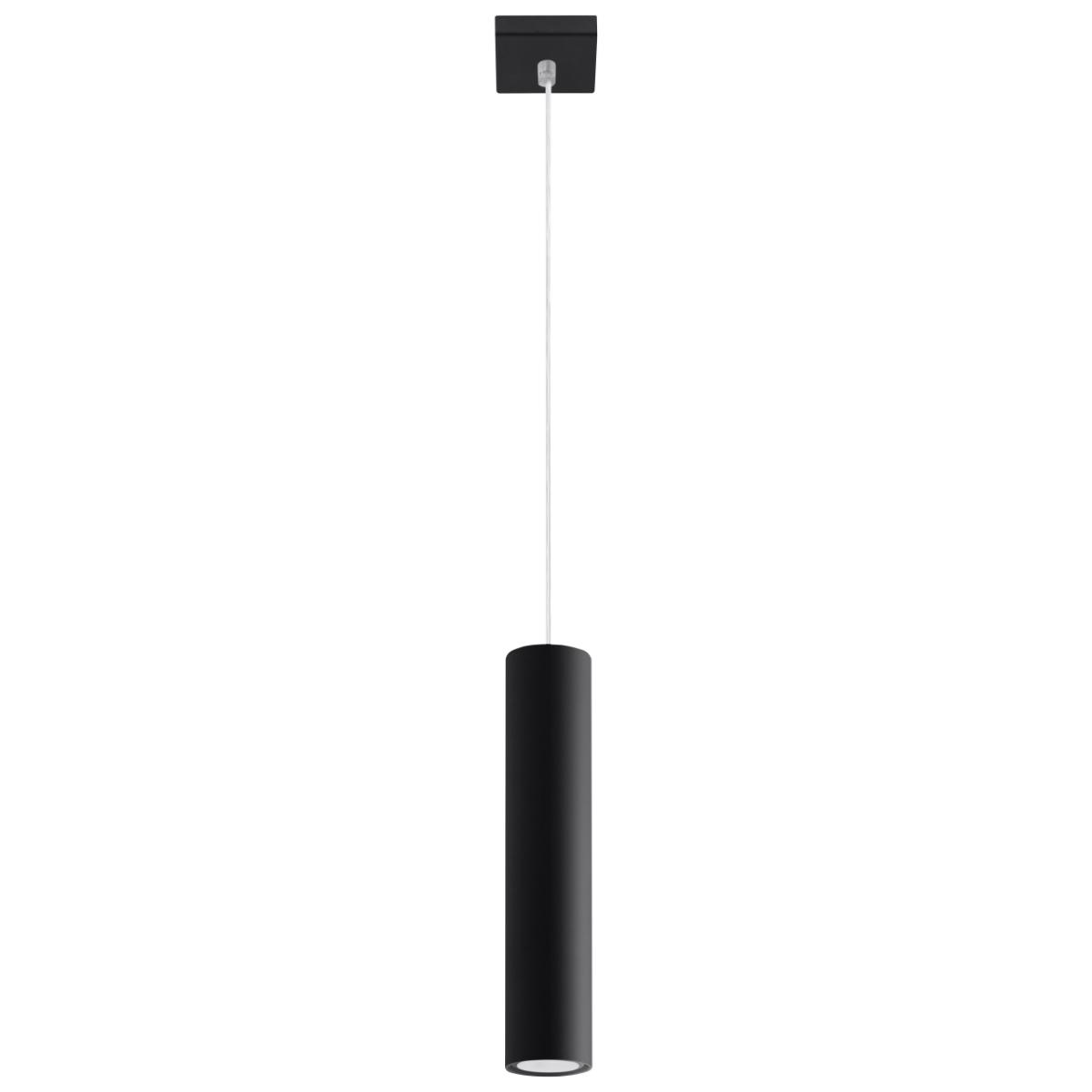 Sollux Lámpara colgante LAGOS 1 negro 