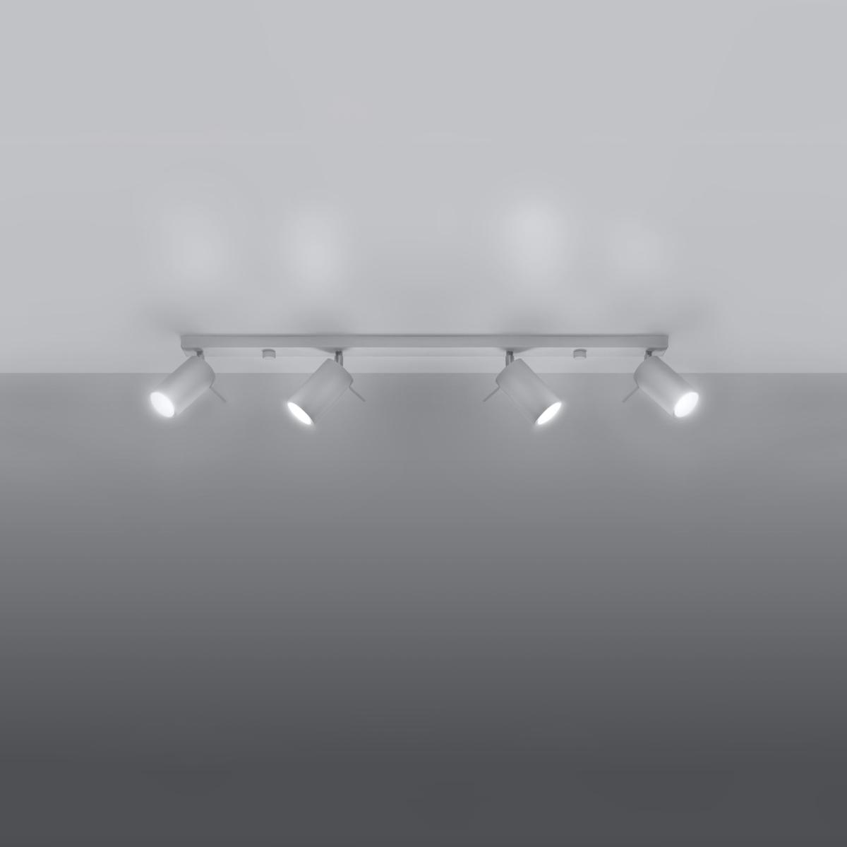 Sollux Plafón RING 4L blanco 