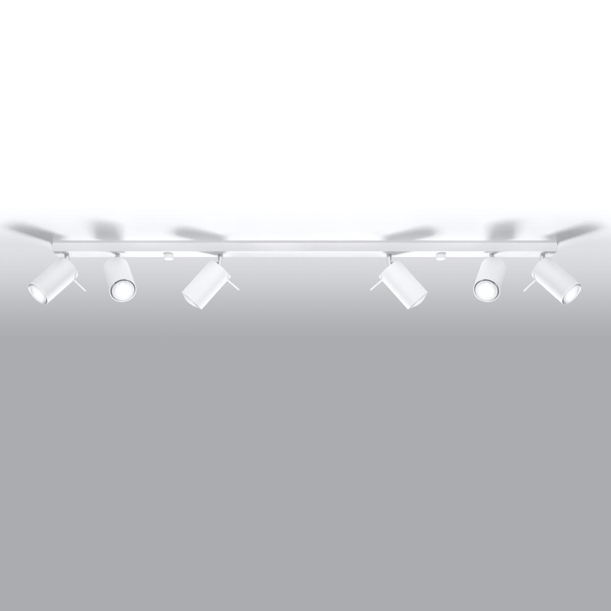 Sollux Plafón RING 6L blanco 