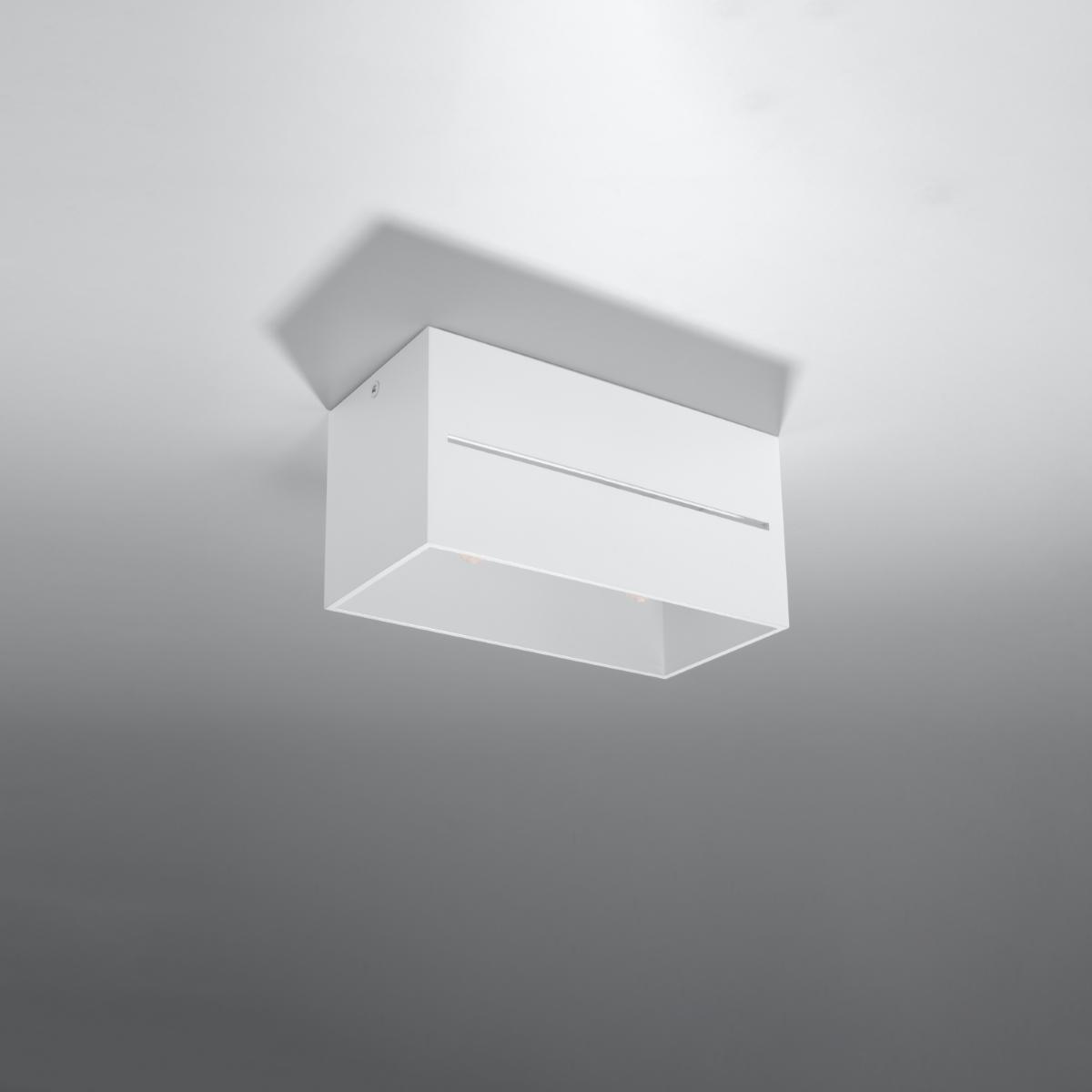Sollux Lámpara de techo LOBO 2 blanca 