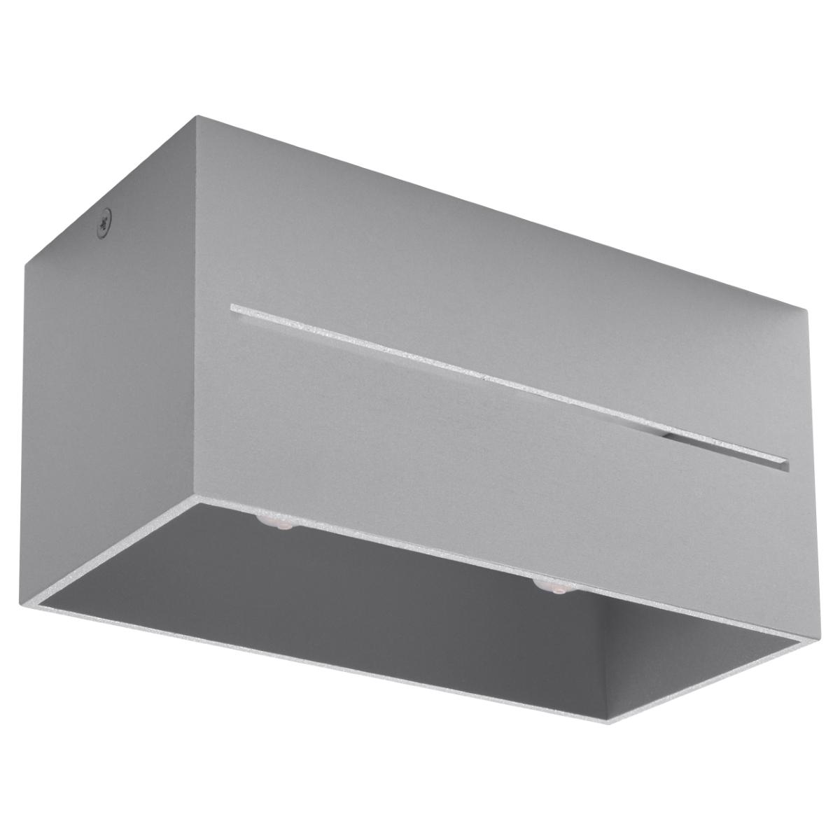 Sollux Lámpara de techo LOBO 2 gris 