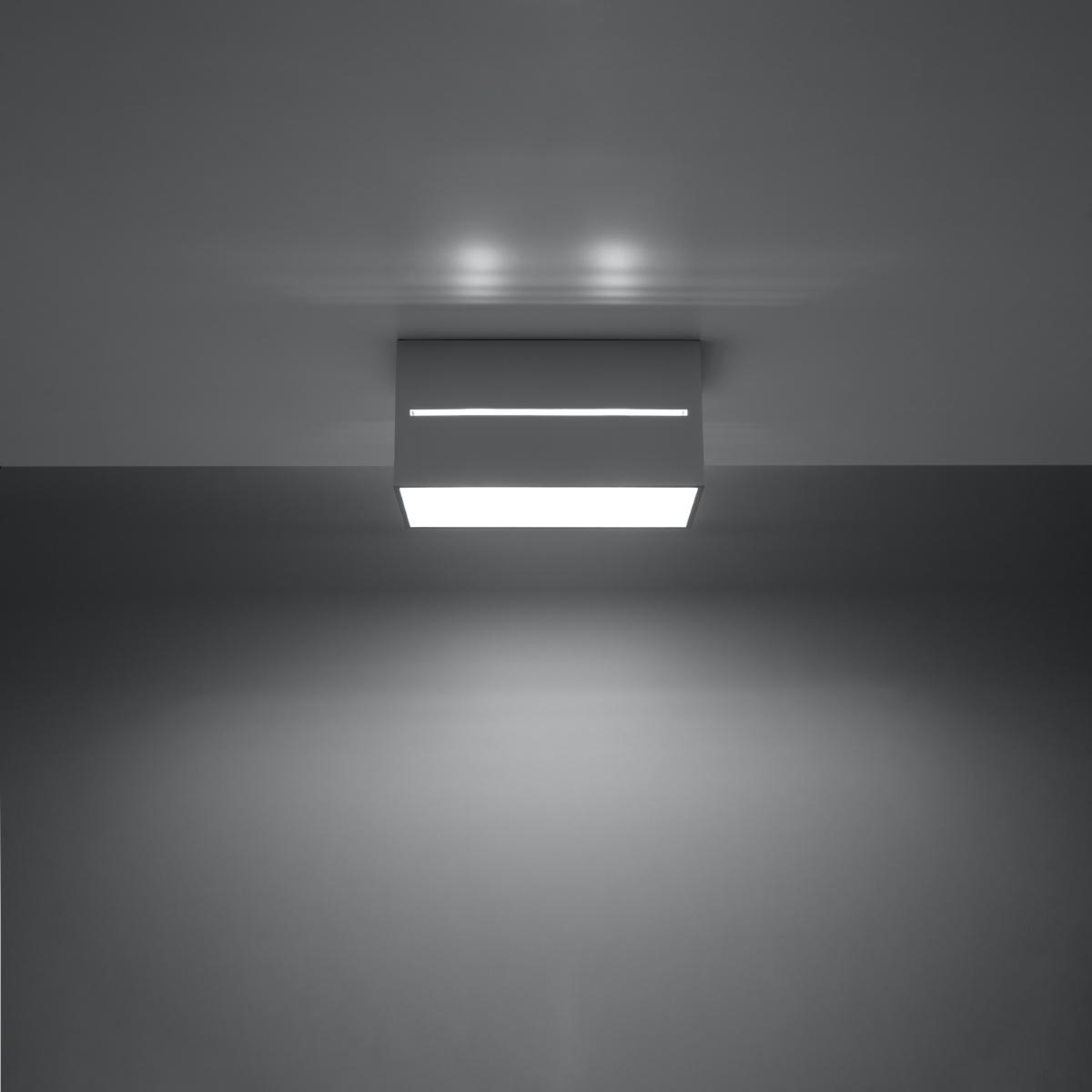 Sollux Lámpara de techo LOBO 2 gris 