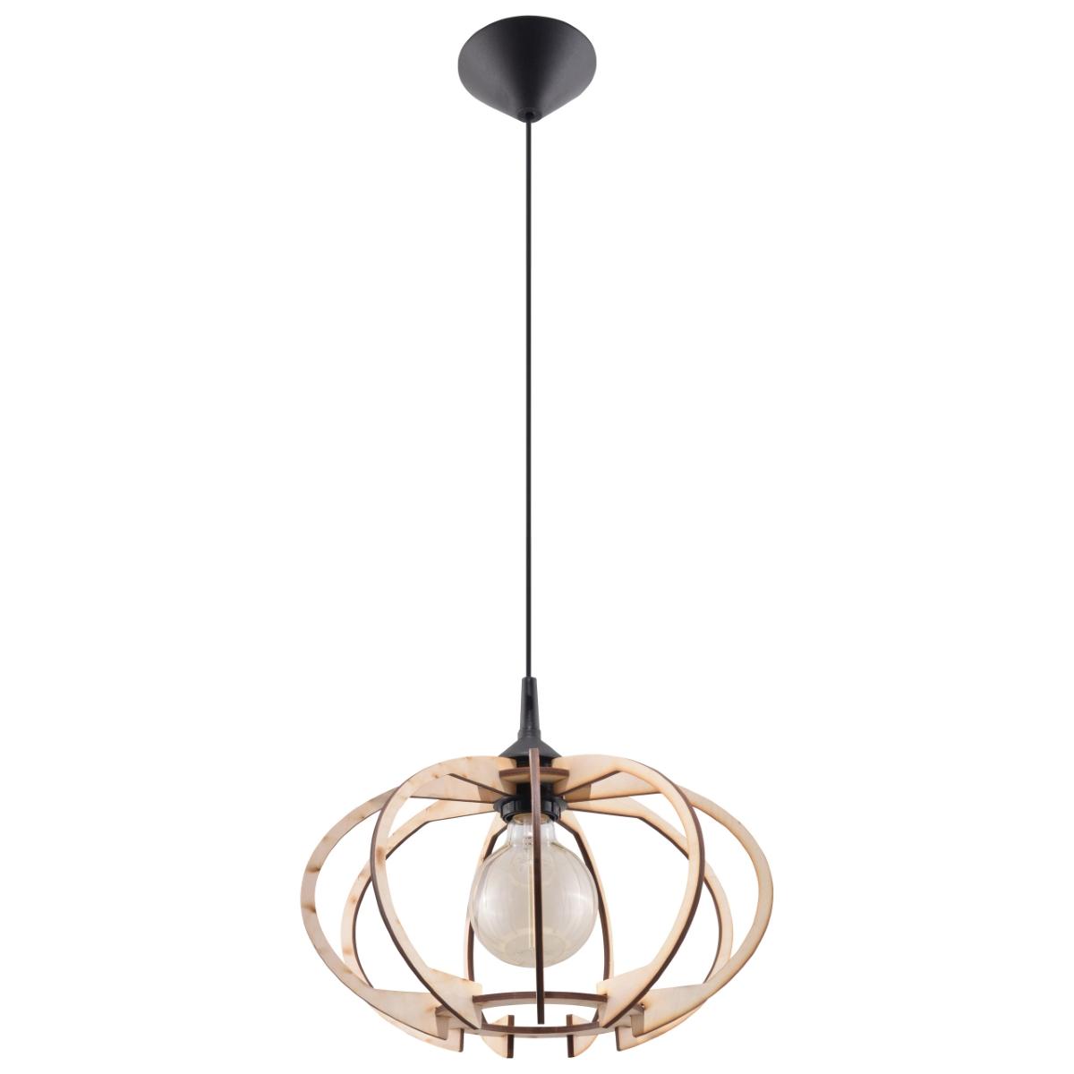 Sollux Lámpara colgante MANDELINO madera natural 