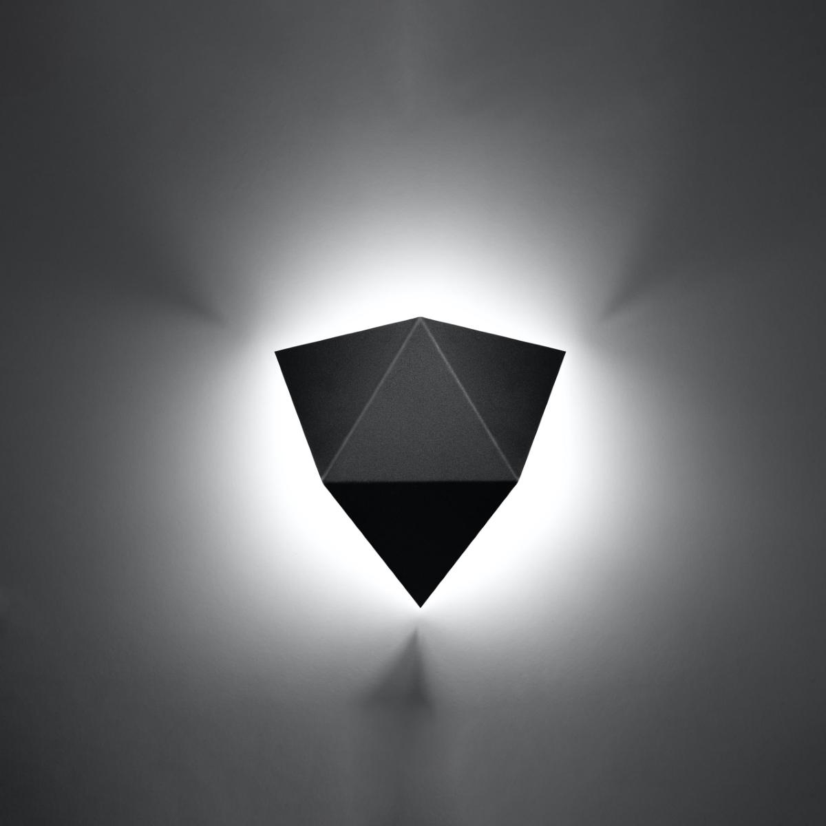 Sollux Aplique SOLIDO negro 