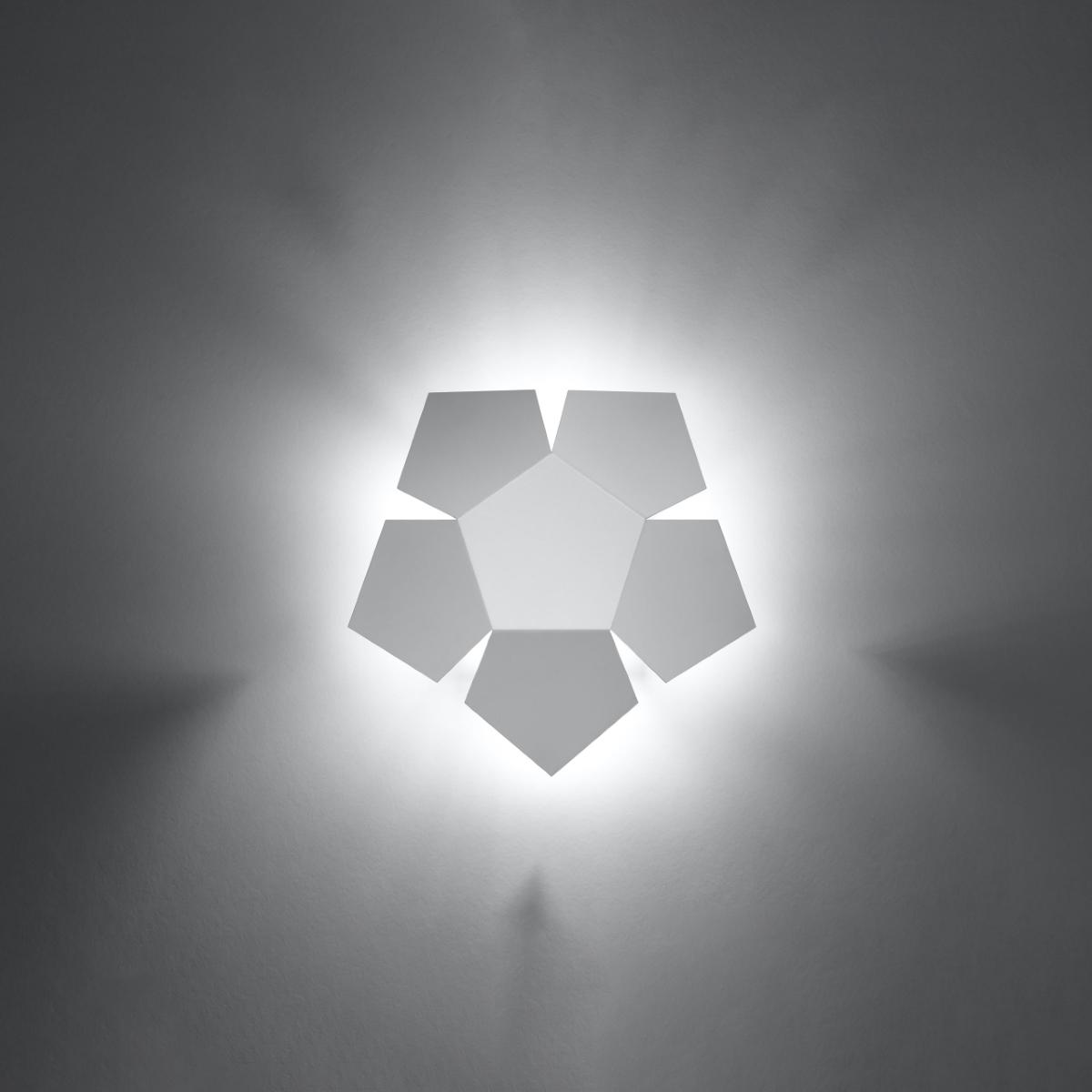 Sollux Aplique PENTA blanco 