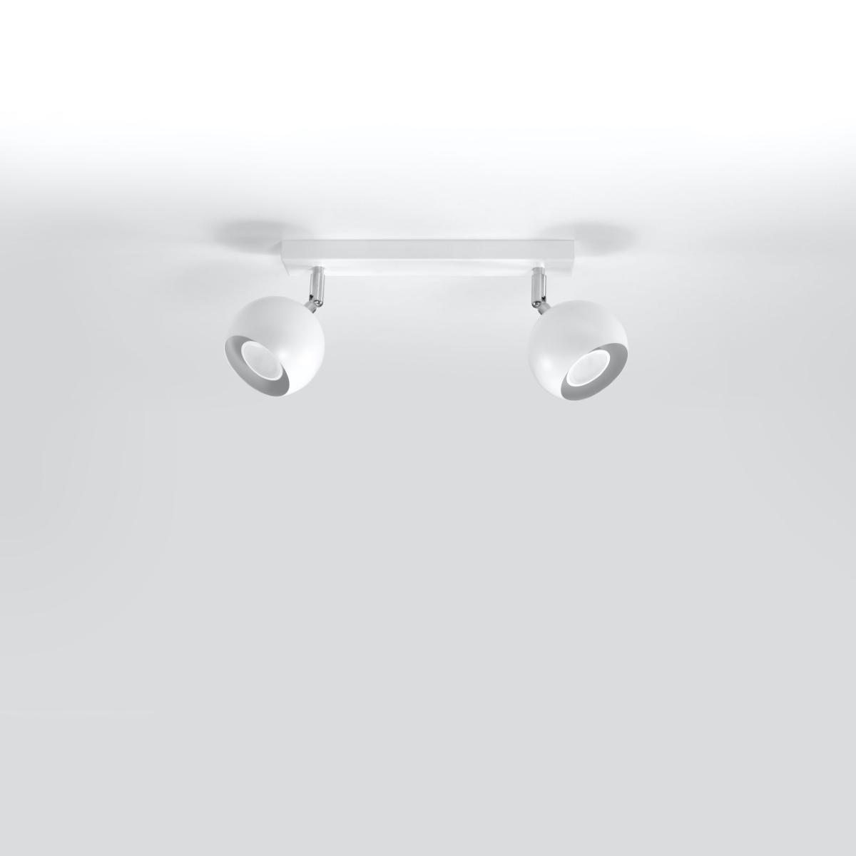 Sollux Lámpara de techo OCULARE 2 blanca 