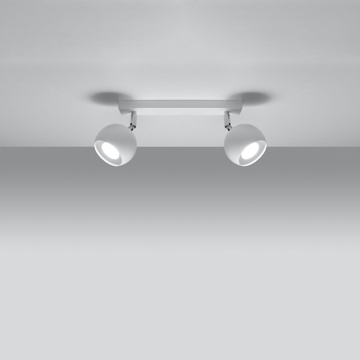 Sollux Lámpara de techo OCULARE 2 blanca 