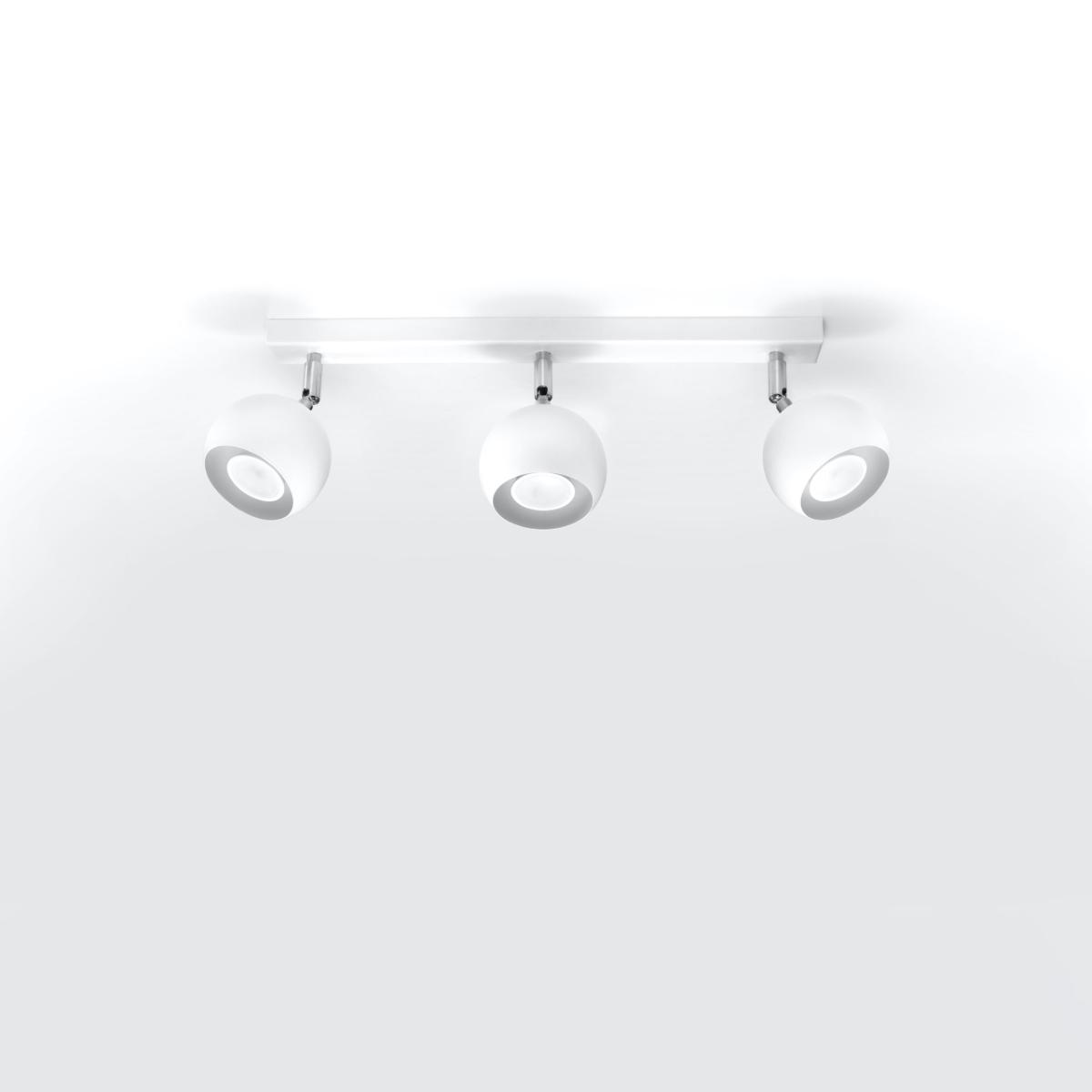 Sollux Lámpara de techo OCULARE 3 blanca 