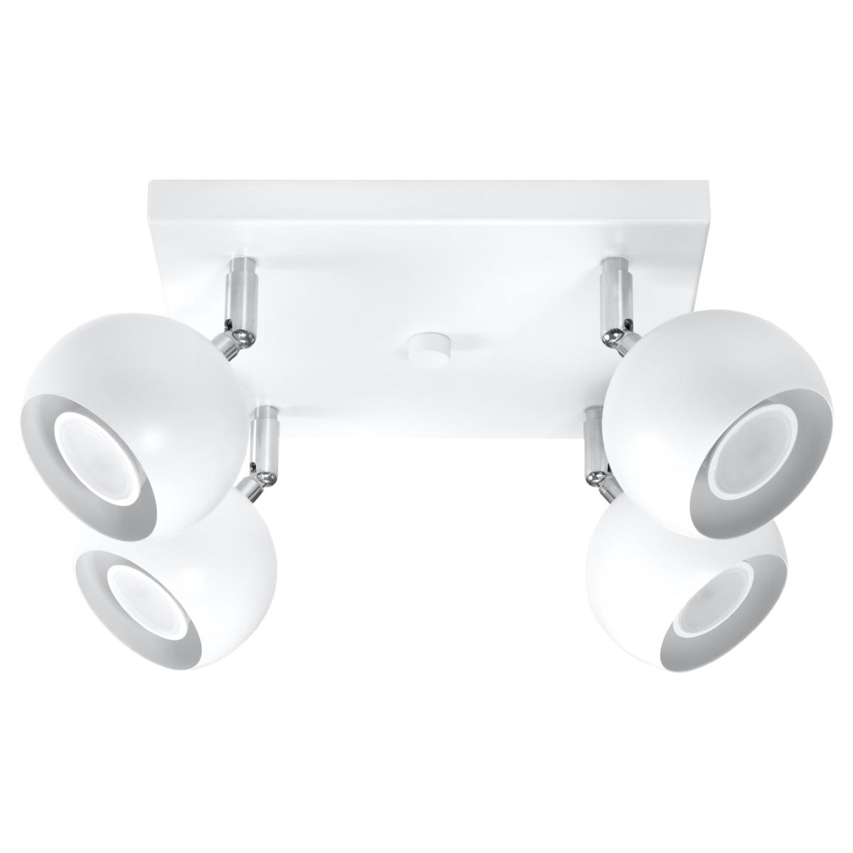 Sollux Lámpara de techo OCULARE 4 blanco 