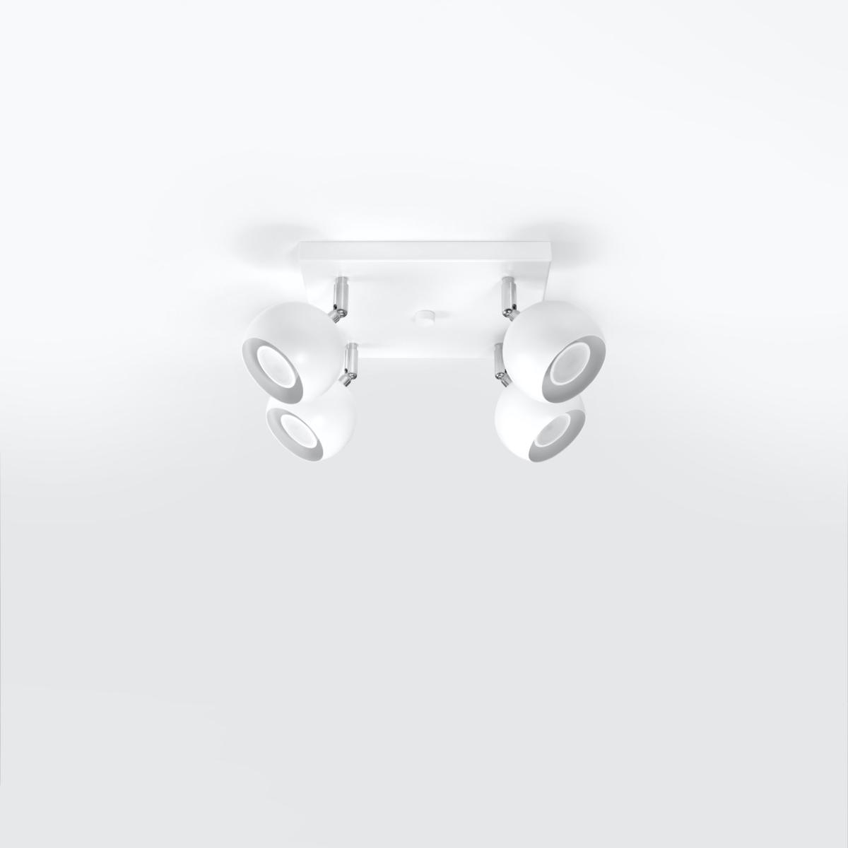 Sollux Lámpara de techo OCULARE 4 blanco 