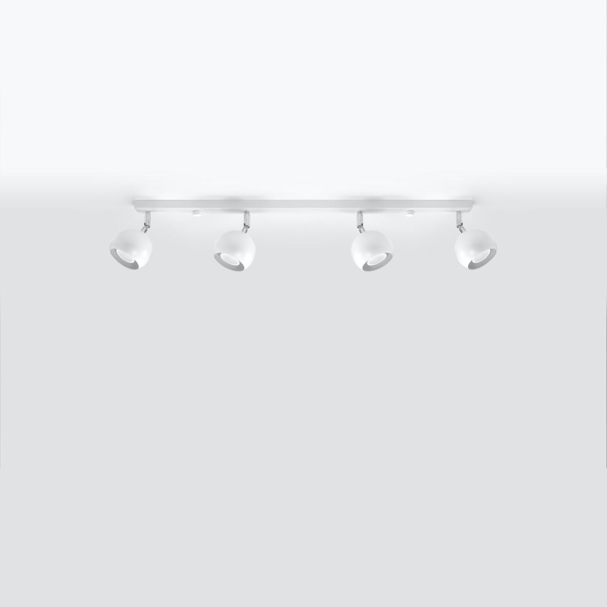 Sollux Lámpara de techo OCULARE 4L blanca 