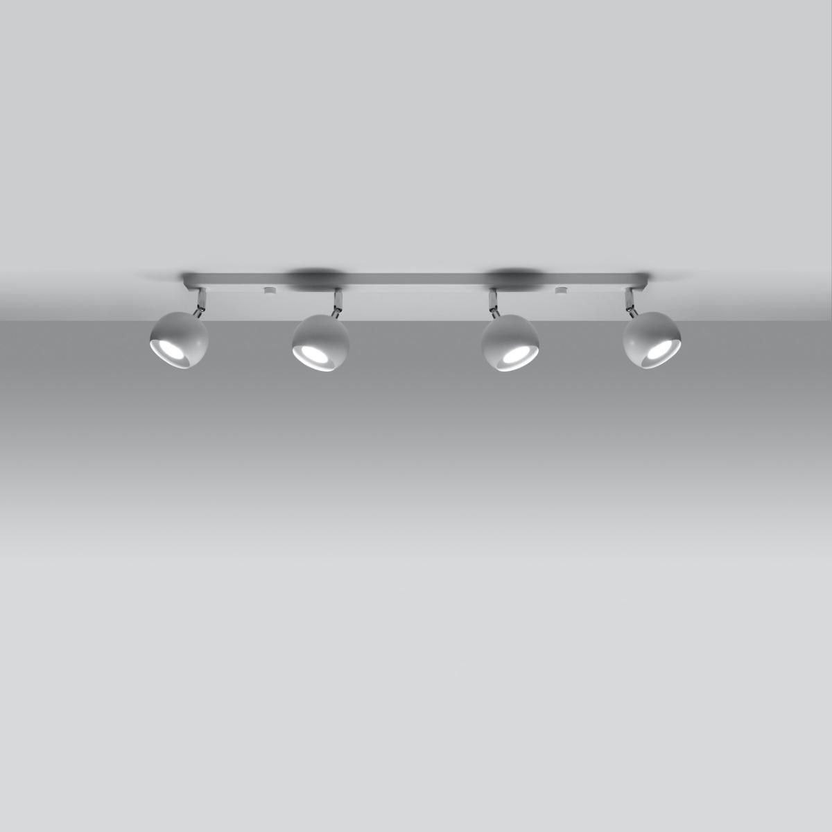 Sollux Lámpara de techo OCULARE 4L blanca 