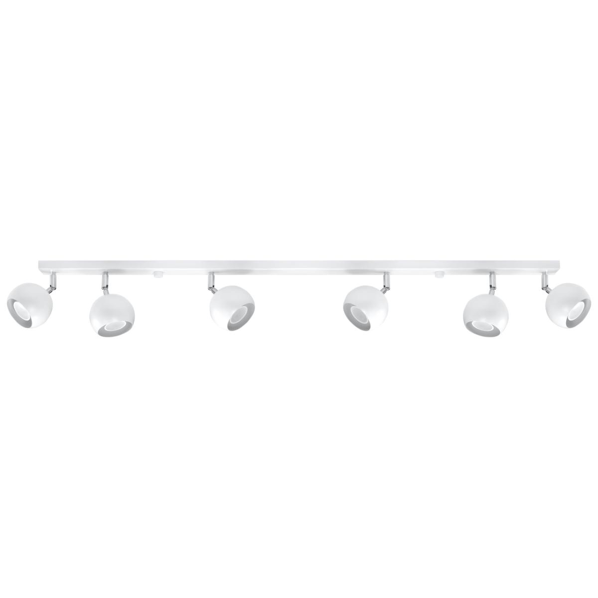 Sollux Lámpara de techo OCULARE 6L blanca 