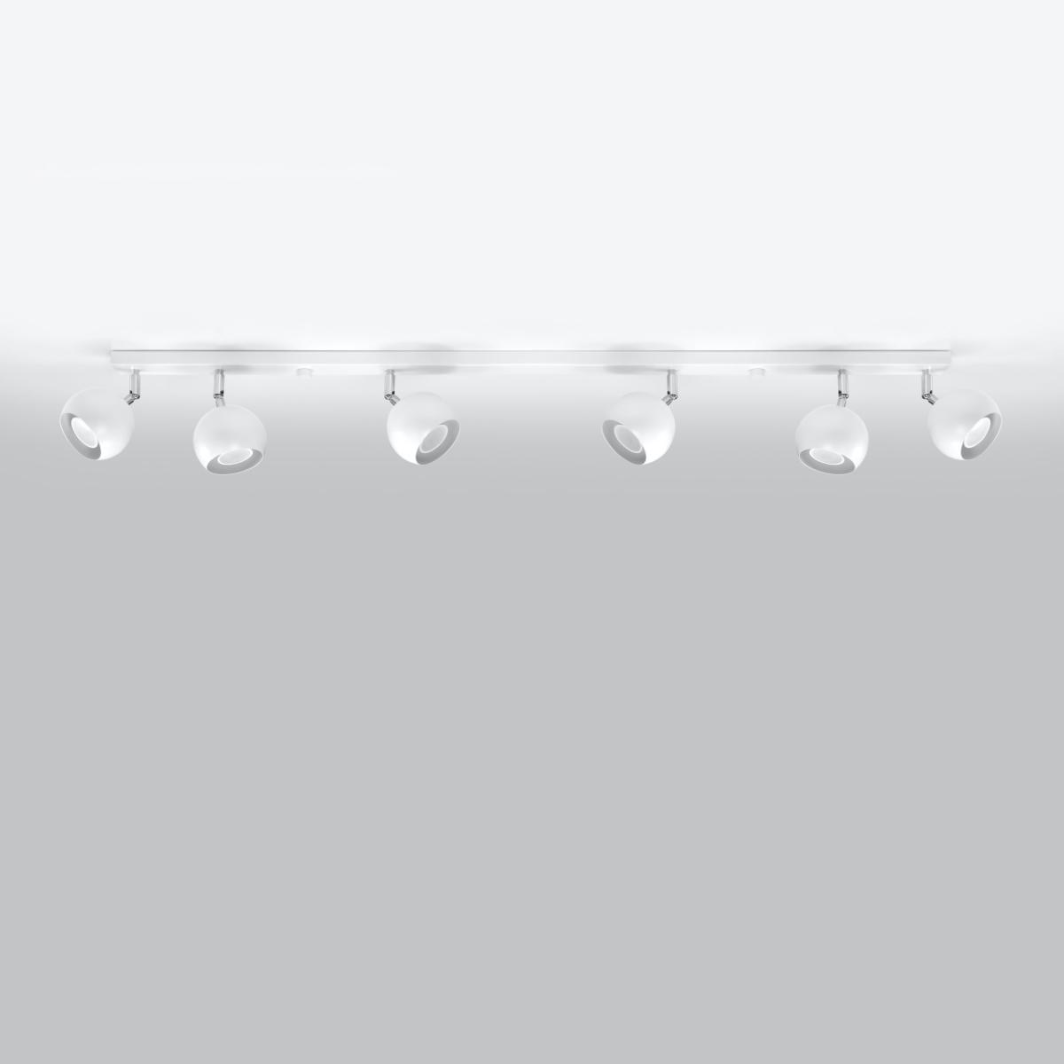 Sollux Lámpara de techo OCULARE 6L blanca 