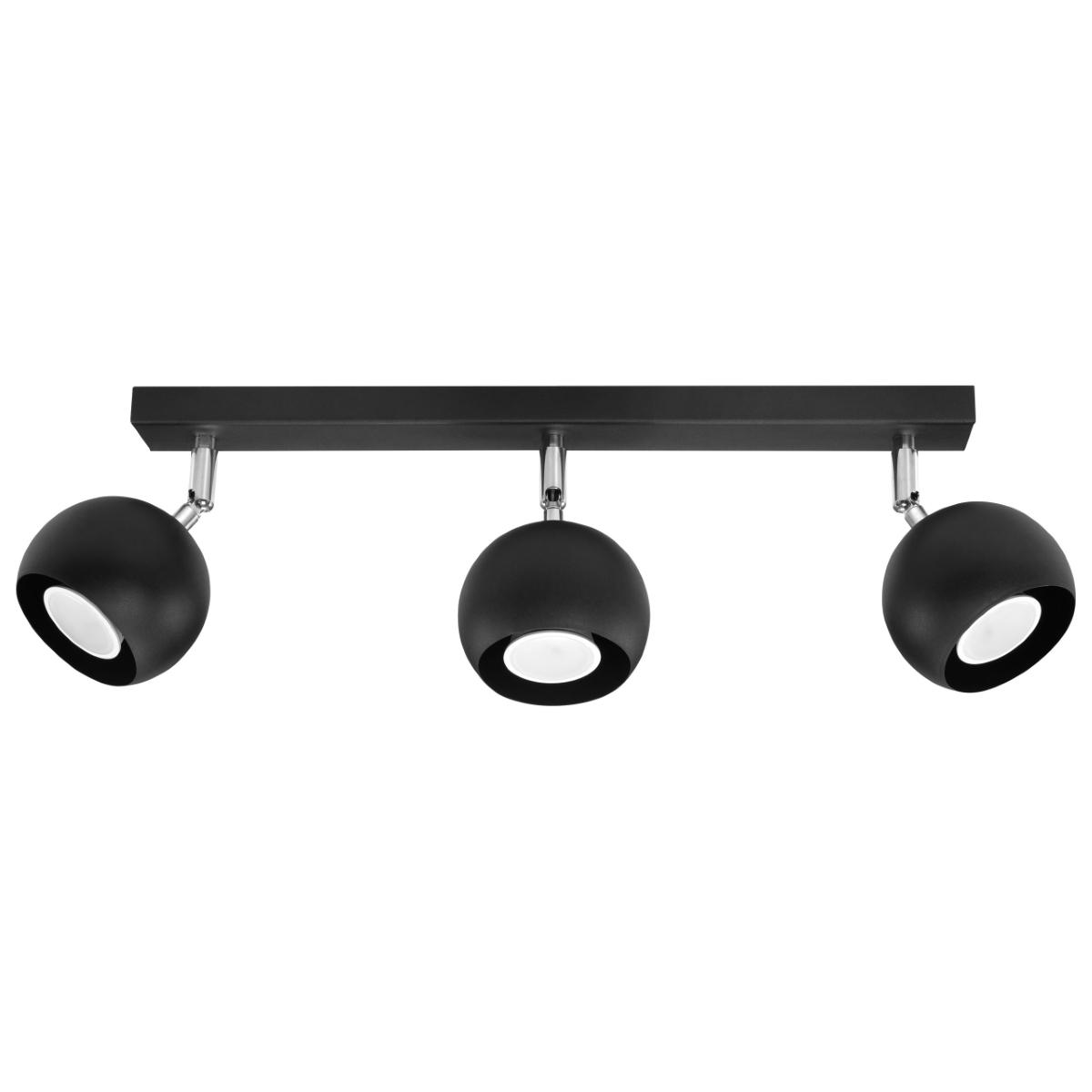 Sollux Lámpara de techo OCULARE 3 negro 
