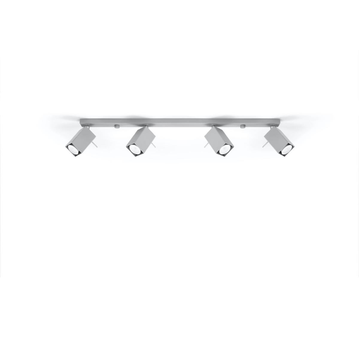 Sollux Lámpara de techo MERIDA 4L gris 