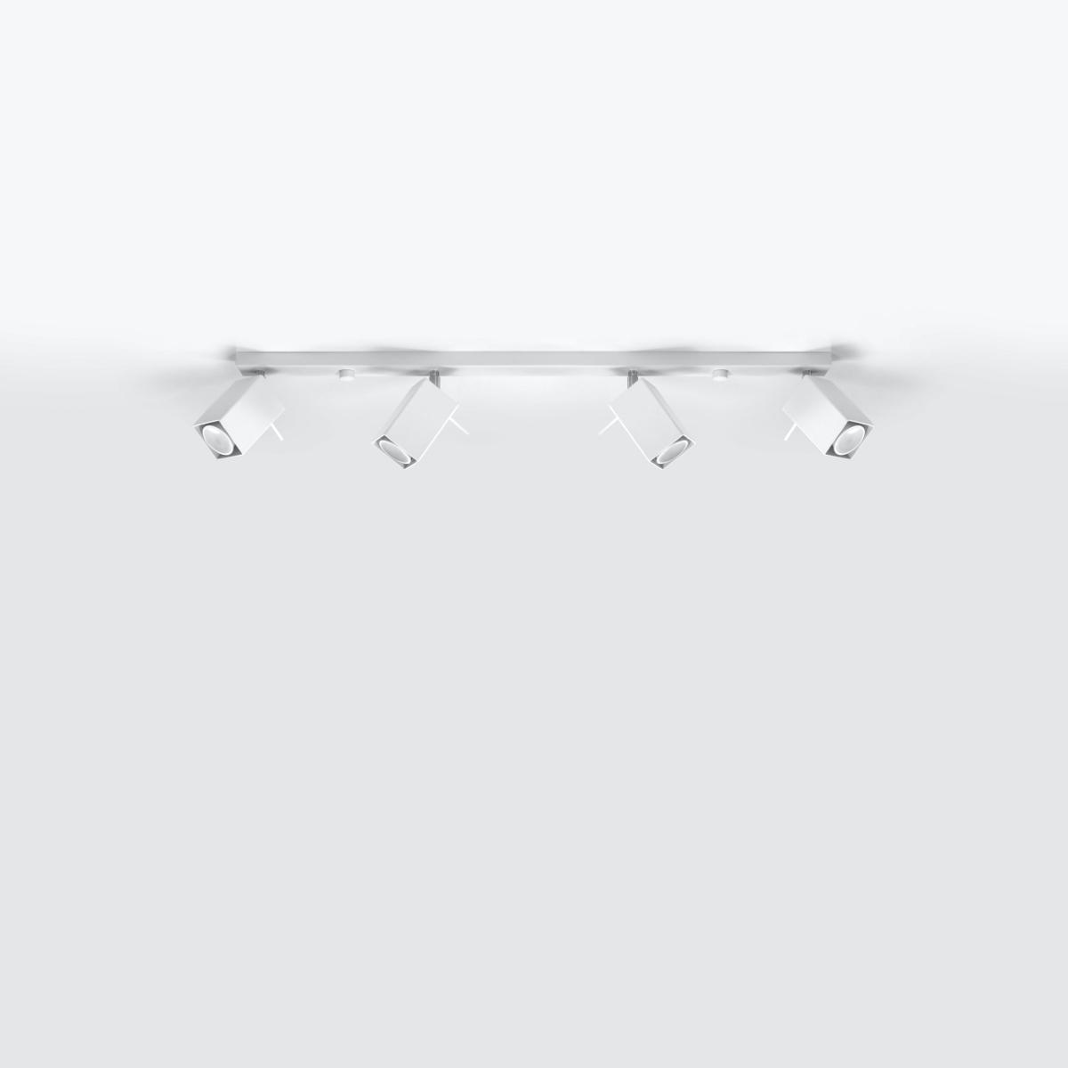 Sollux Lámpara de techo MERIDA 4L blanca 