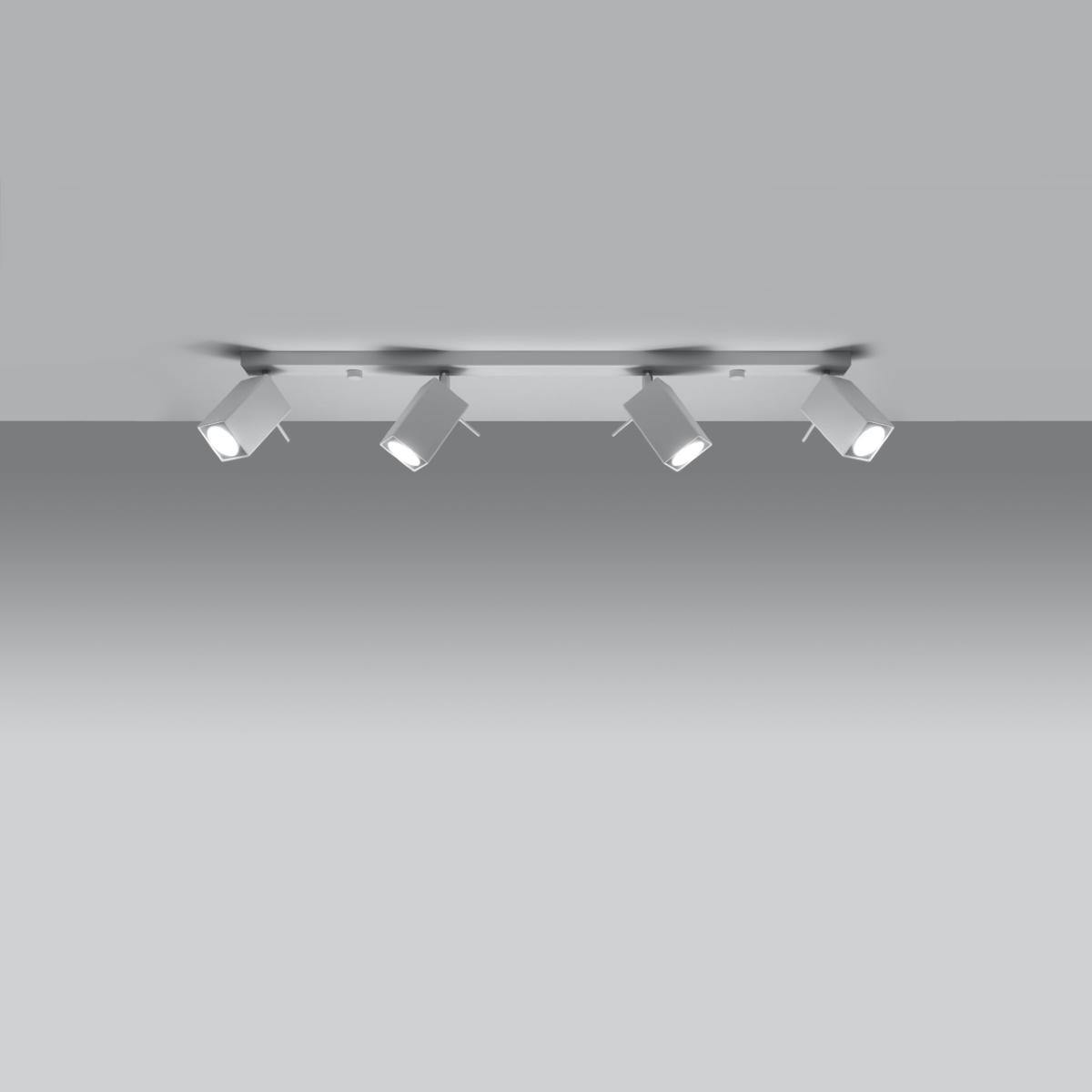 Sollux Lámpara de techo MERIDA 4L blanca 