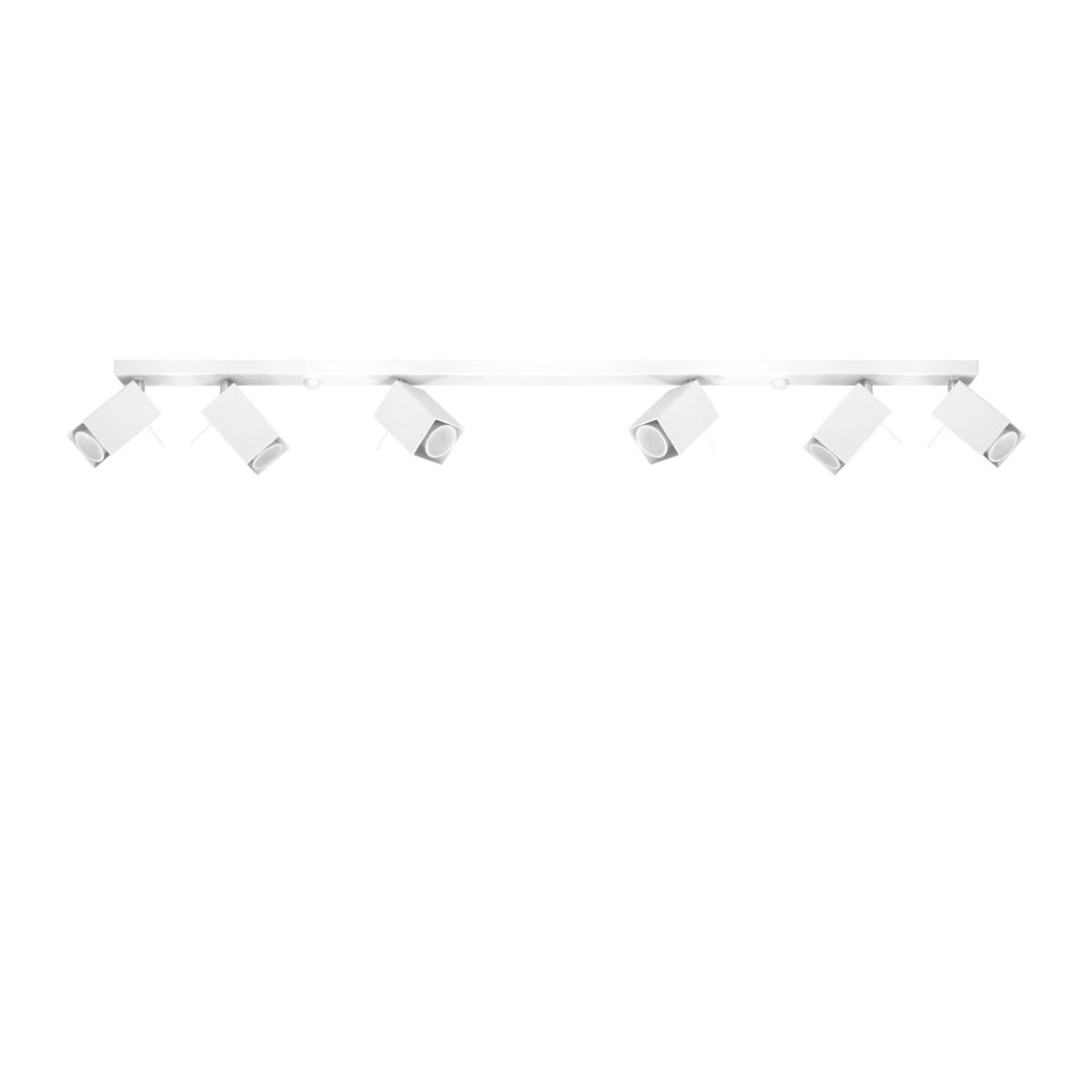 Sollux Lámpara de techo MERIDA 6L blanca 