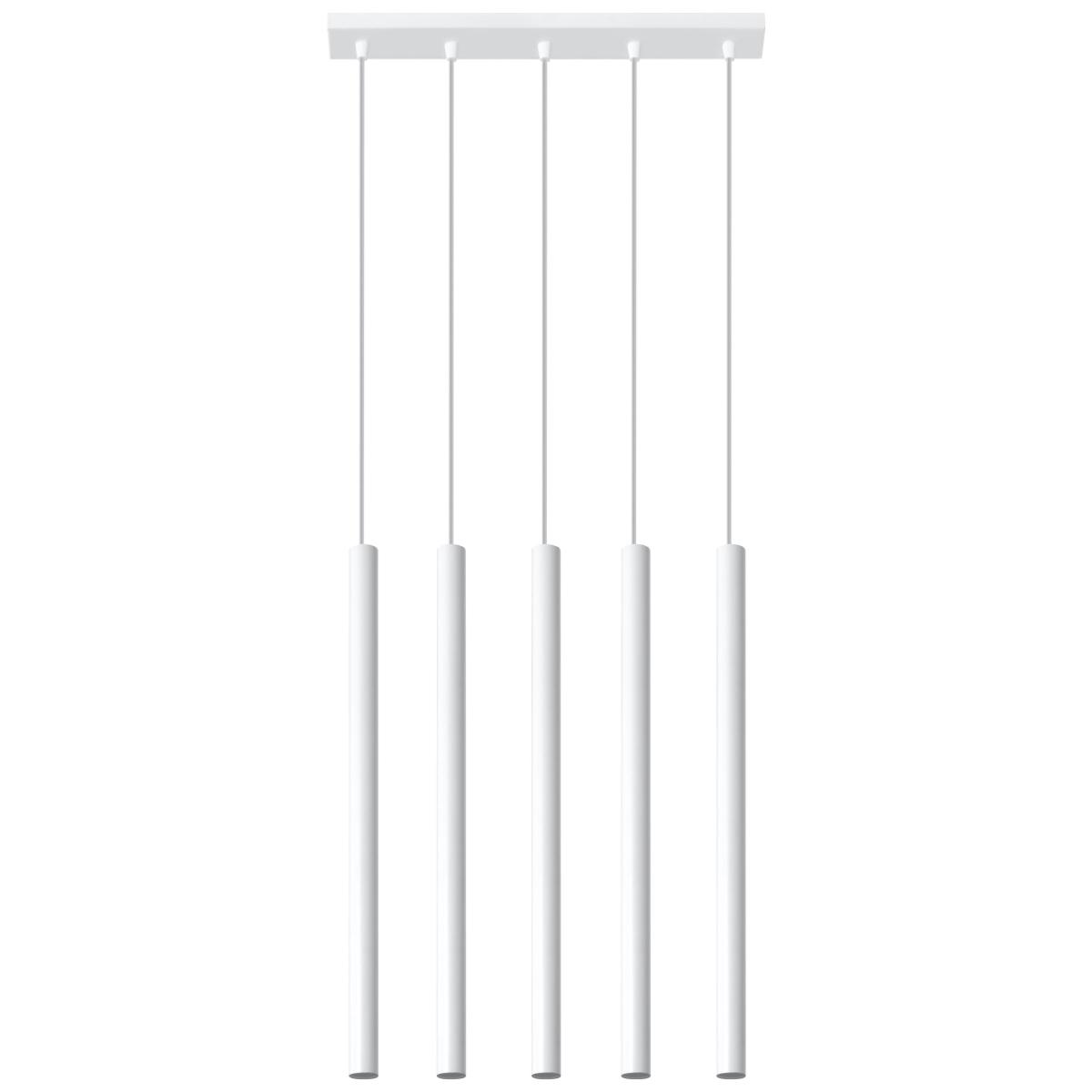 Sollux Lámpara colgante PASTELO 5 blanco 