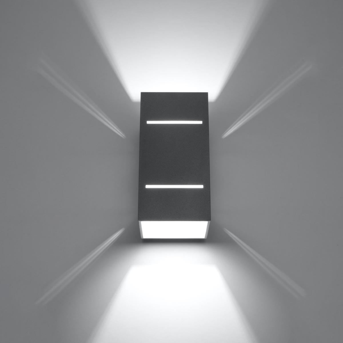 Sollux Aplique BLOCCO gris 