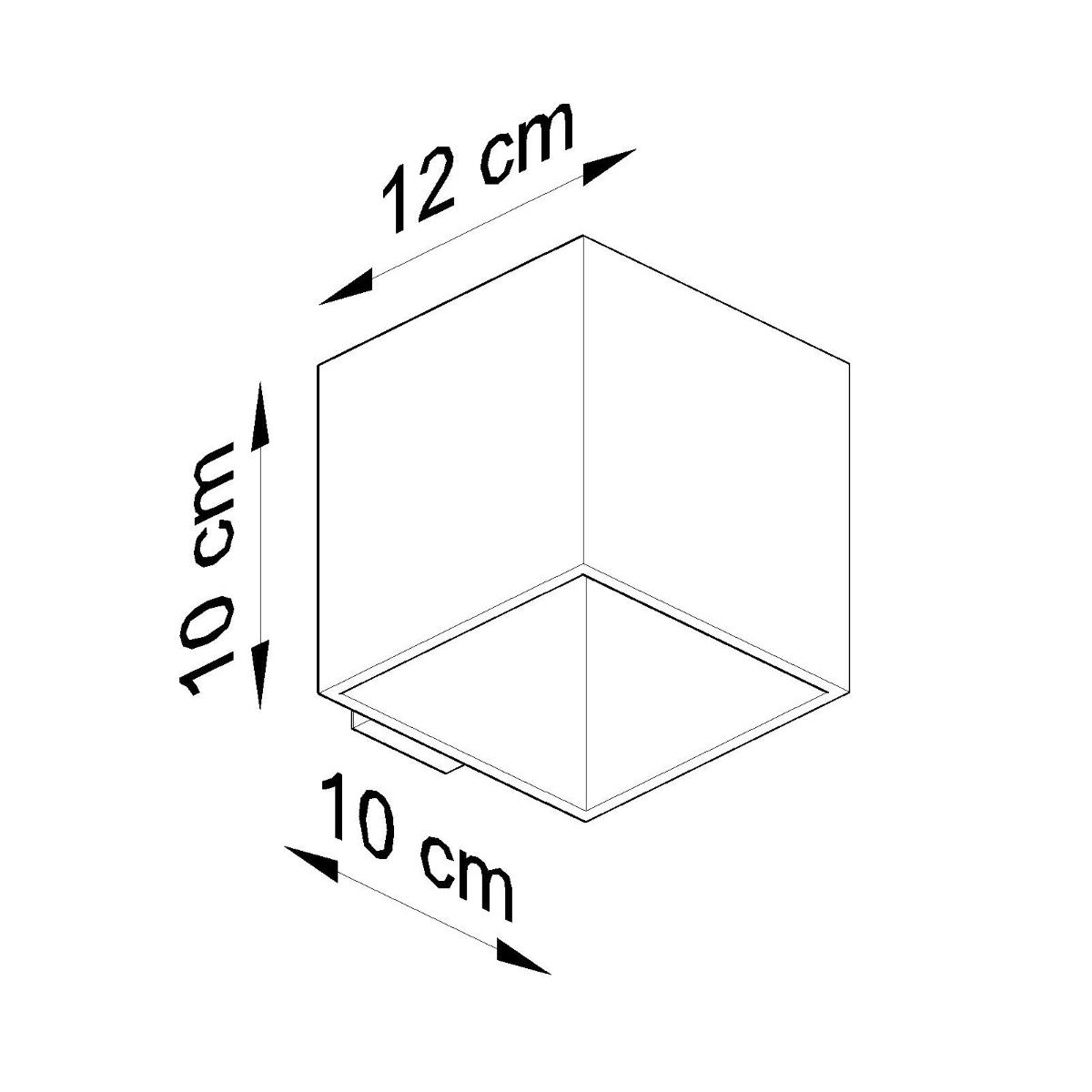 Sollux Aplique QUAD hormigón 