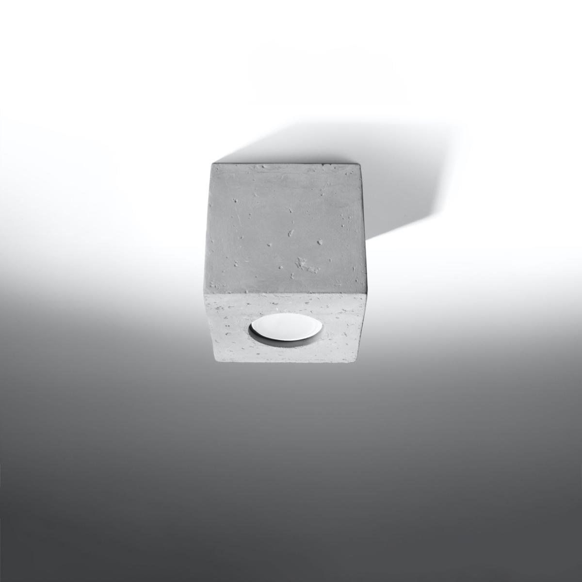 Sollux Lámpara de techo QUAD hormigón 