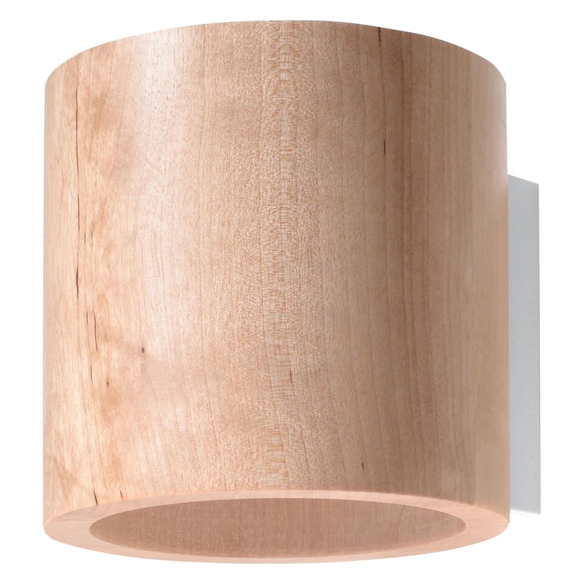 Sollux Aplique ORBIS madera natural 