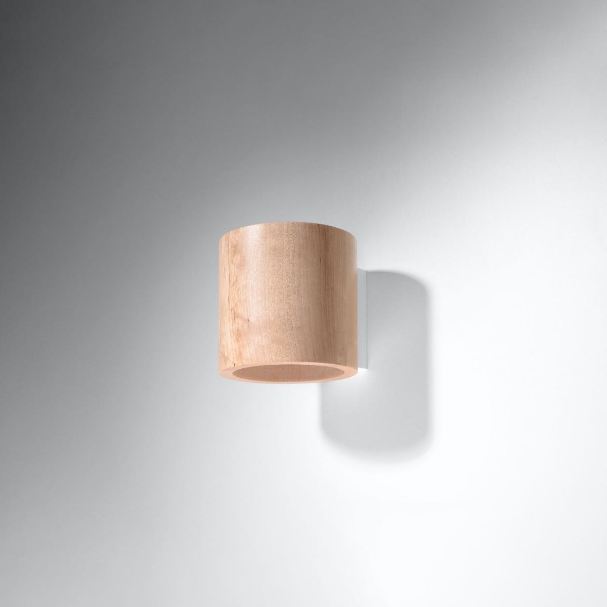 Sollux Aplique ORBIS madera natural 