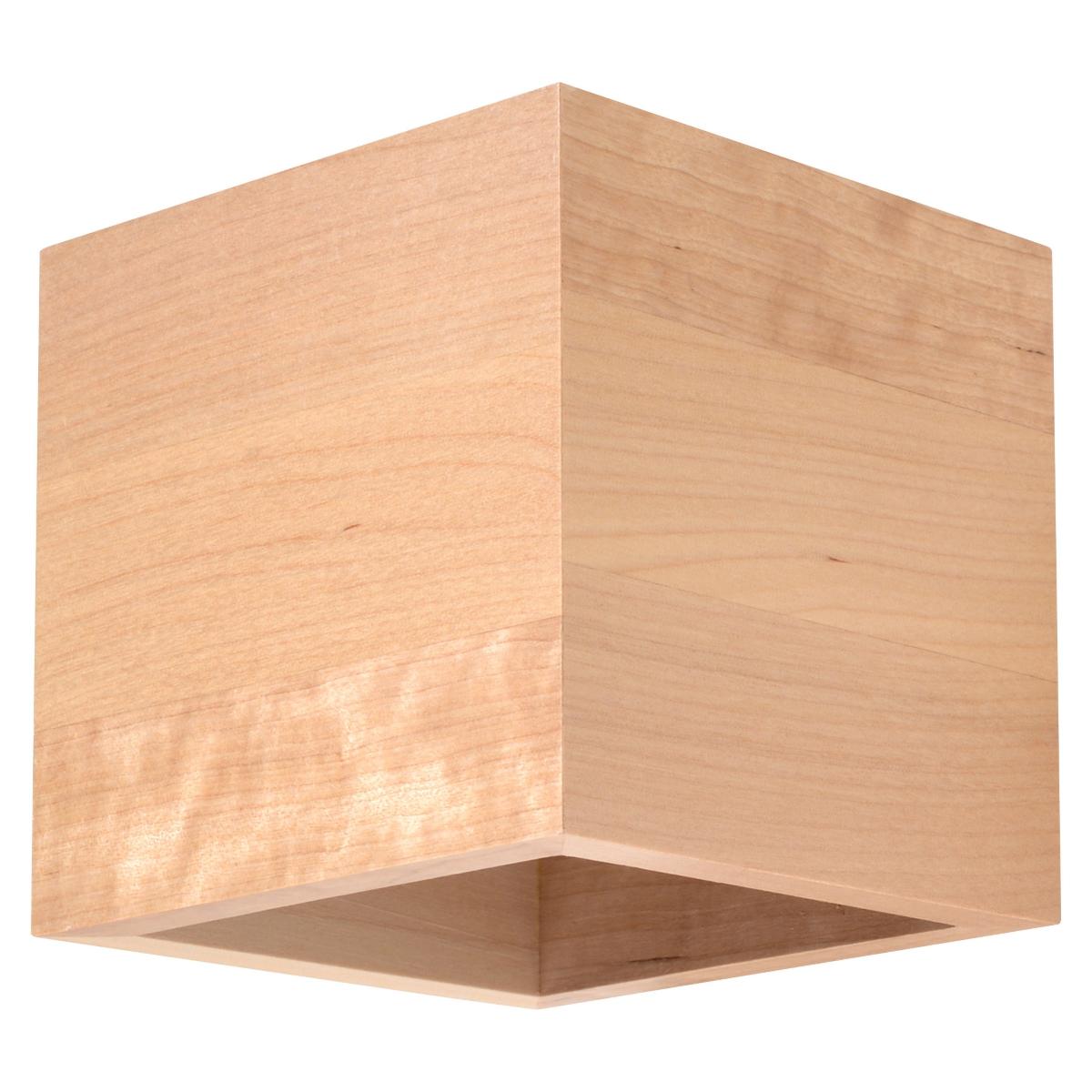 Sollux Aplique QUAD madera natural 