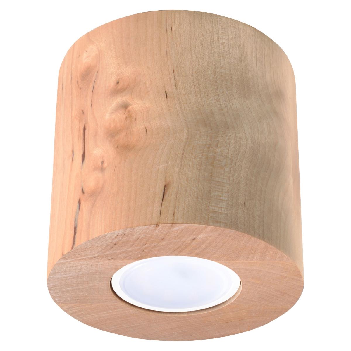 Sollux Lámpara de techo ORBIS madera natural 
