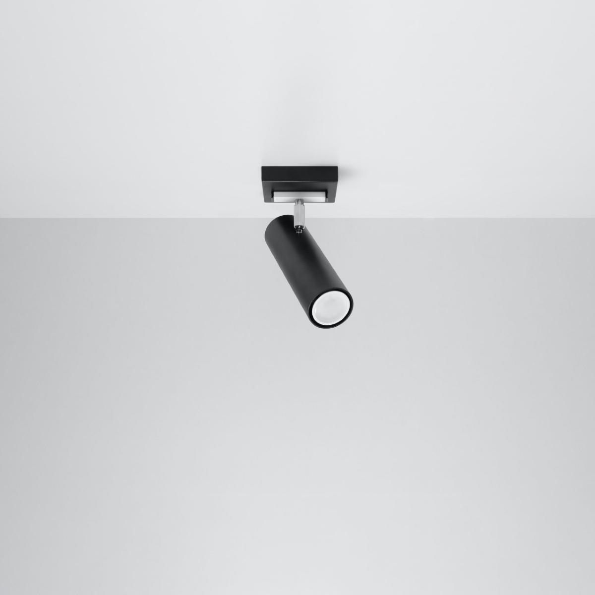 Sollux Lámpara de techo DIREZIONE 1 negro 