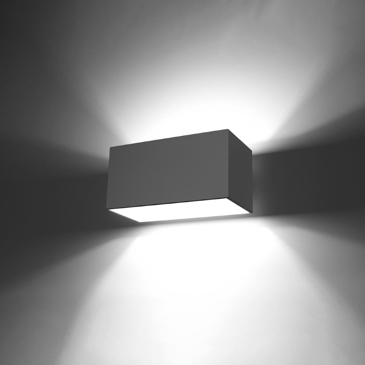 Sollux Aplique QUAD MAXI gris 