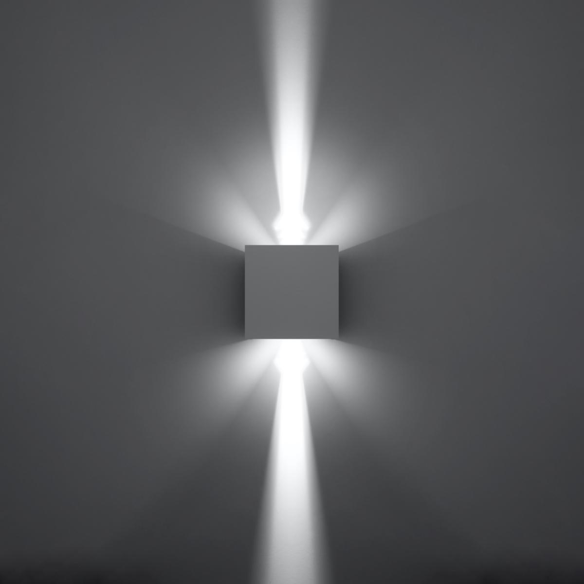 Sollux Aplique LUCA LED blanco IP54 3000K