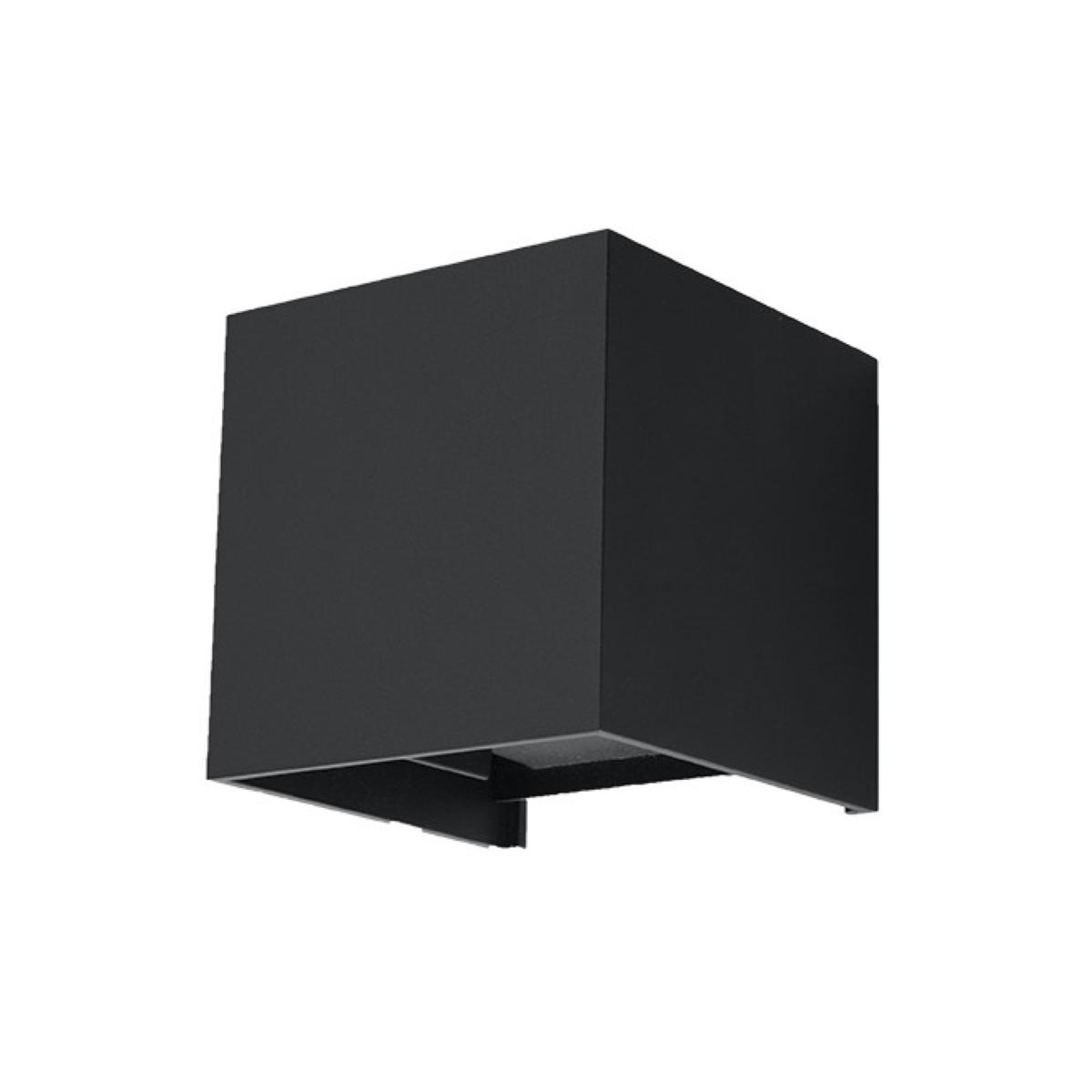 Sollux Aplique LUCA negro LED IP54 3000K