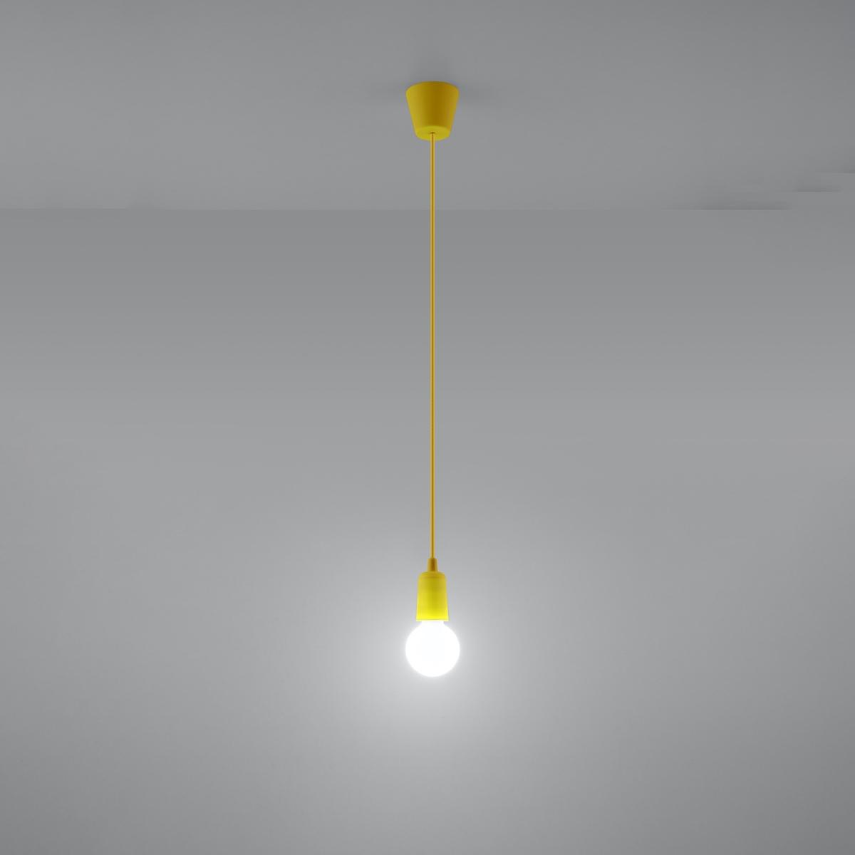 Sollux Lámpara colgante DIEGO 1 amarillo 