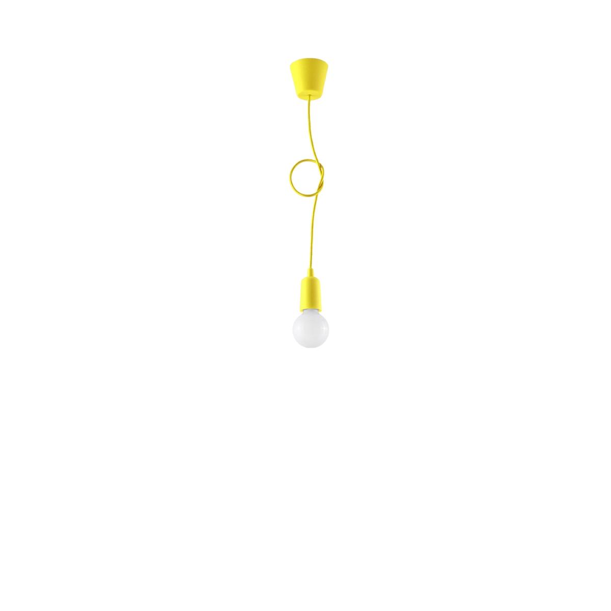 Sollux Lámpara colgante DIEGO 1 amarillo 